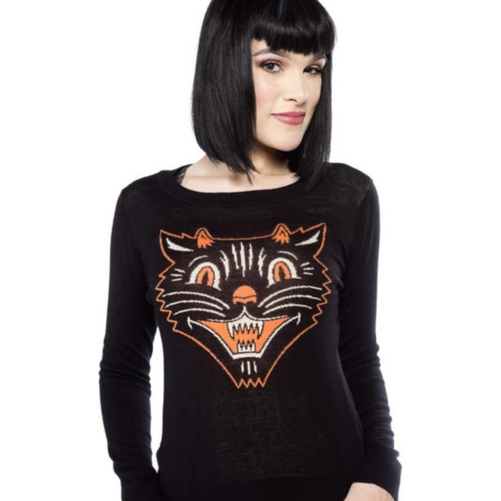 Sourpuss Evil CAT Sweater